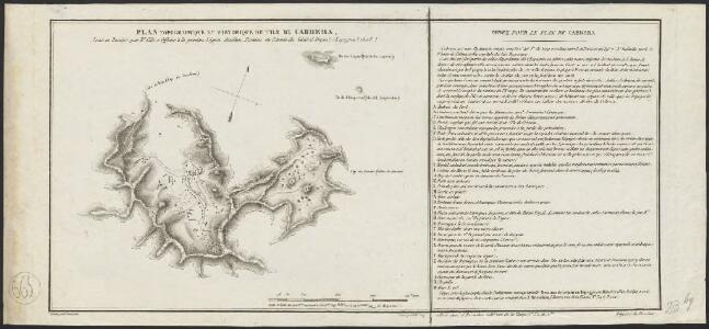 Plan topographique et historique de l'Ile de Cabrera