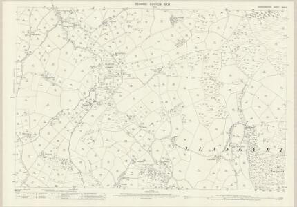 Cardiganshire XXVI.14 (includes: Gartheli; Llangybi) - 25 Inch Map
