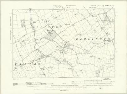 Yorkshire XV.NE - OS Six-Inch Map