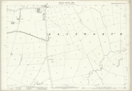 Northamptonshire XXXVIII.1 (includes: Brixworth; Moulton; Pitsford) - 25 Inch Map