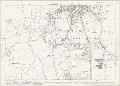 Buckinghamshire LIV.9 (includes: Denham; Iver; Uxbridge) - 25 Inch Map