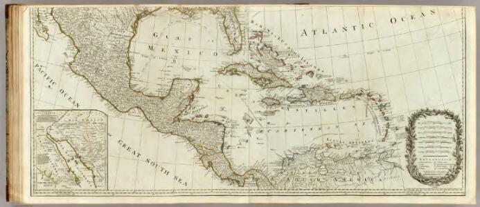 (A new map of North America, with the West India Islands. Southern section)