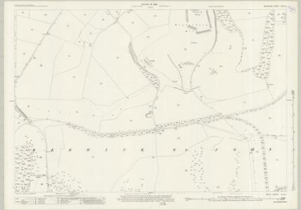 Wiltshire LXXIV.3 (includes: Berwick St John; Tollard Royal) - 25 Inch Map