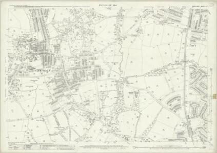 Middlesex XI.7 (includes: Finchley; Hendon) - 25 Inch Map