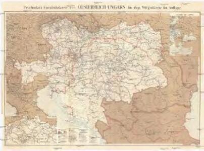 Prochaska's Eisenbahnkarte von Oesterreich-Ungarn für 1892