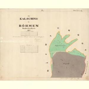 Kalsching - c2700-1-001 - Kaiserpflichtexemplar der Landkarten des stabilen Katasters