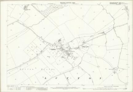 Northamptonshire XIX.8 (includes: Folksworth and Washingley; Lutton; Warmington) - 25 Inch Map