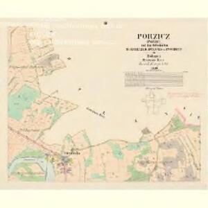 Porzicz (Pořic) - c6035-1-003 - Kaiserpflichtexemplar der Landkarten des stabilen Katasters