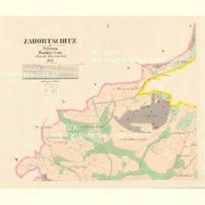 Zahortschitz - c9044-1-001 - Kaiserpflichtexemplar der Landkarten des stabilen Katasters