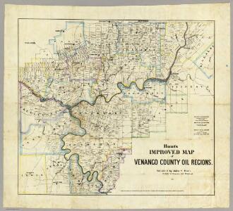 Map of Venango County Oil Regions.
