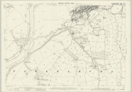 Gloucestershire XII.13 (includes: Bushley; Forthampton; Tewkesbury; Walton Cardiff) - 25 Inch Map