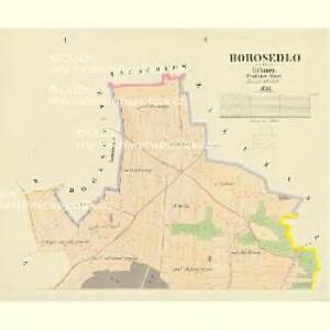 Horosedlo - c2185-1-001 - Kaiserpflichtexemplar der Landkarten des stabilen Katasters