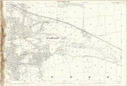 Nottinghamshire XIII.3 (includes: Worksop) - 25 Inch Map