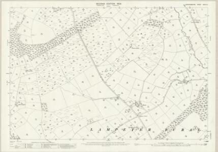 Cardiganshire XXXIII.12 (includes: Lampeter Rural; Lampeter; Silian) - 25 Inch Map