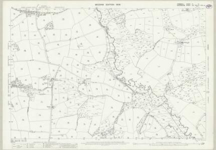 Cornwall VI.14 (includes: Bridgerule; Pyworthy; Whitstone) - 25 Inch Map
