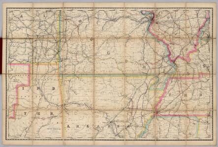 (Missouri, Arkansas) Railroad Map of the United States.