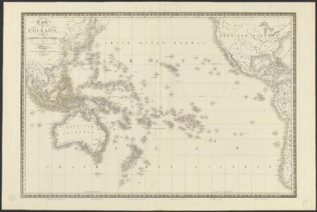 Carte de l'Océanie ou cinquième partie du monde