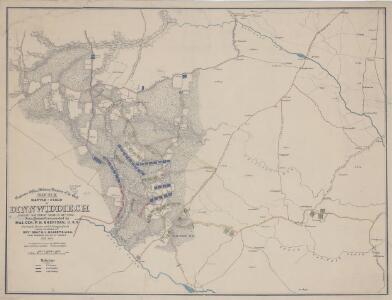 Battle-Field of Dinnwiddie [sic] C.H. Fought Saturday, March 31st, 1865 : Union Forces Commanded by Maj. Gen. P.H. Sheridan