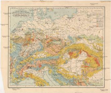 Geologische Übersichtskarte von Mittel-Europa