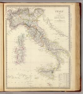 Italy general map.