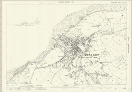 Cardiganshire XVIII.12 & 8 (includes: Aberaeron; Henfynyw; Llanddewi Aber Arth) - 25 Inch Map