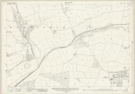 Durham XXXV.16 (includes: Bishop Middleham; Fishburn; Sedgefield) - 25 Inch Map