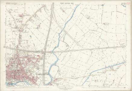 Staffordshire LIX.11 (includes: Amington; Bolehall And Glascote; Tamworth) - 25 Inch Map