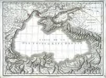 Carte de la mer noire ou Kara Degniz