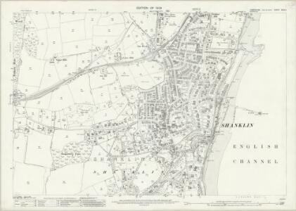 Hampshire and Isle of Wight XCIX.5 (includes: Newchurch; Sandown Shanklin) - 25 Inch Map