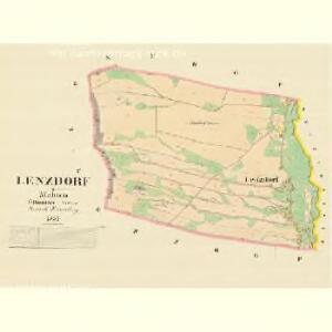 Lenzdorf - m1834-1-001 - Kaiserpflichtexemplar der Landkarten des stabilen Katasters