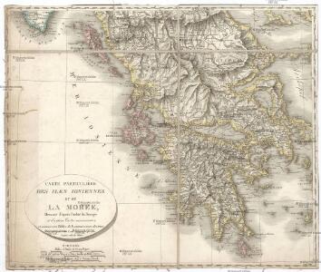 Carte particuliere des Iles Ioniennes et de la Morée