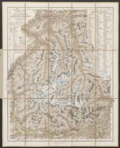 Uebersichts-Karte des Oetzthaler Gletscher-Gebietes