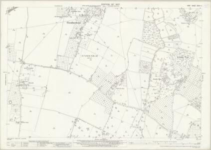 Kent XXXIV.11 (includes: Boughton Under Blean; Faversham Without; Goodnestone; Hernhill) - 25 Inch Map