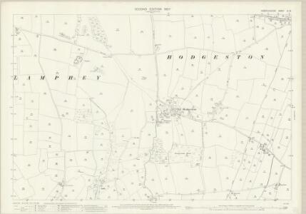 Pembrokeshire XL.15 (includes: Hodgeston; Lamphey; Maenorbyr) - 25 Inch Map