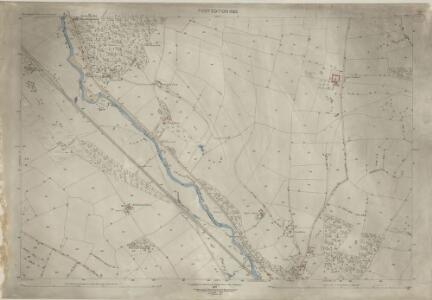 Shropshire LXXI.9 (includes: Culmington; Onibury; Stokesay) - 25 Inch Map