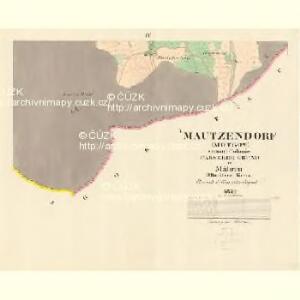 Mautzendorf (Motkow) - m1906-1-004 - Kaiserpflichtexemplar der Landkarten des stabilen Katasters