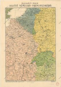 Nejnovější mapa bojiště německo - francouzského