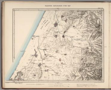 Sheet XVI.  Palestine Exploration Map.