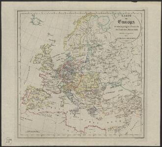 [Geschichtlich-geographischer Atlas von Europa :] XIII. Karte von Europa in seinem jetzigen Zustande am Ende des Jahres 1832