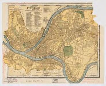 Map of Pittsburg and Allegheny, Pa