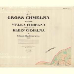 Klein Chmelna - c4368-1-001 - Kaiserpflichtexemplar der Landkarten des stabilen Katasters