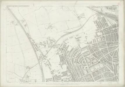 London (First Editions c1850s) XXXII (includes: Hammersmith; Kensington) - 25 Inch Map