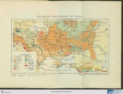 Geologische Übersichtskarte der Ukraina