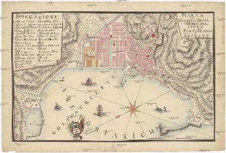 Pianta della cesarea regia maritima citta e porto franco di Trieste