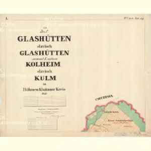 Glashütten - c6929-1-001 - Kaiserpflichtexemplar der Landkarten des stabilen Katasters
