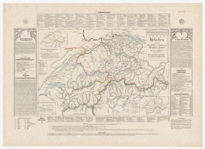 Historisch-geographischer Atlas der Schweiz: Karte II: Helvetien unter den Burgundern, Alemannen, Ostgothen und Franken