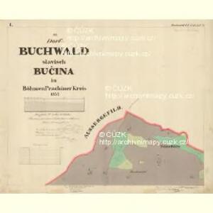 Buchwald - c0626-1-002 - Kaiserpflichtexemplar der Landkarten des stabilen Katasters