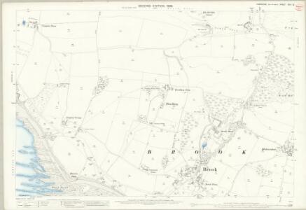 Hampshire and Isle of Wight XCIV.13 (includes: Brixton; Freshwater; Shalfleet) - 25 Inch Map