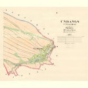 Undangs (Undanek) - m3192-1-003 - Kaiserpflichtexemplar der Landkarten des stabilen Katasters