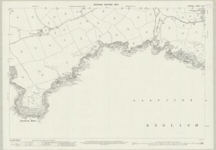 Cornwall LII.10 (includes: Lansallos; Lanteglos) - 25 Inch Map